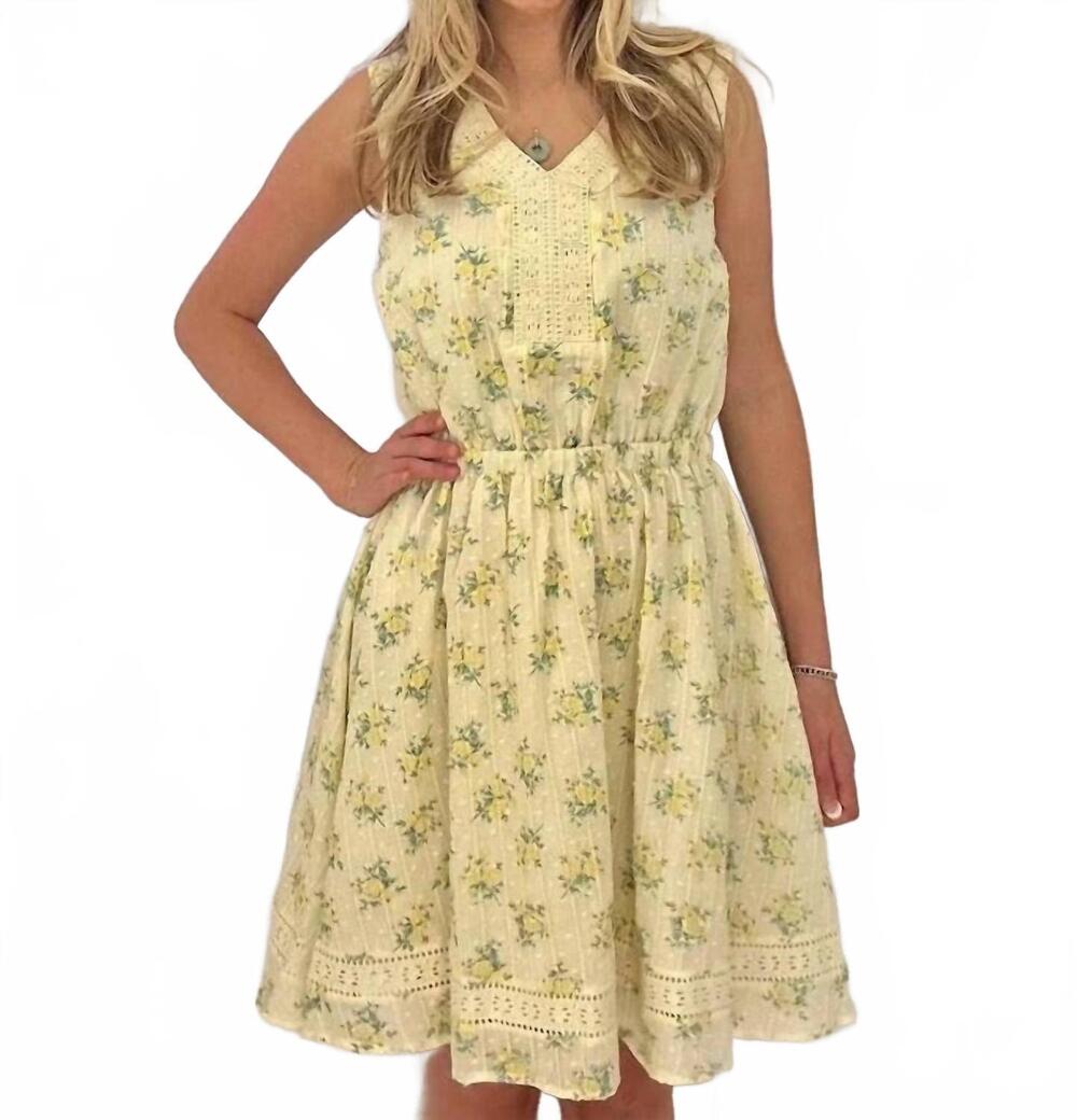 NEW ANOTHER LOVE brylee floral mini dress in cream